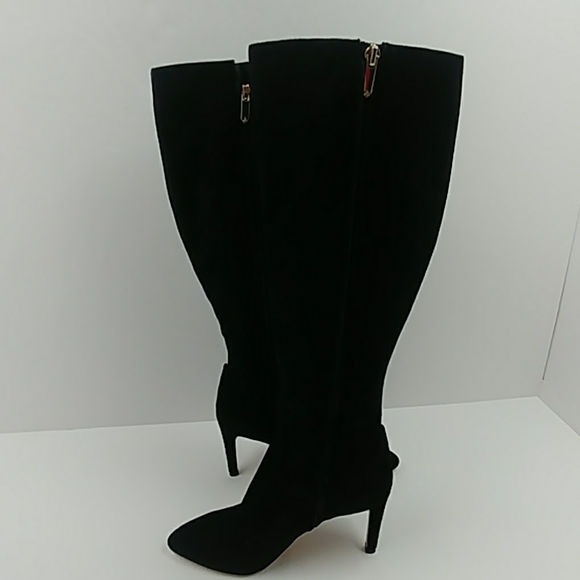 Sam Edelman Black Suede heel Boot Size 7 M - Picture 6 of 8